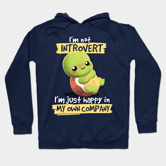 Introvert turtle Hoodie by NemiMakeit